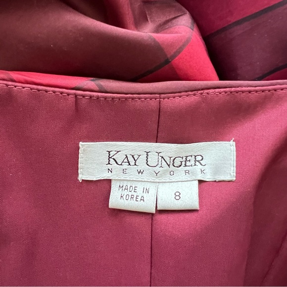 VINTAGE Kay Unger bubble hem silk taffeta DRESS - Picture 9 of 10